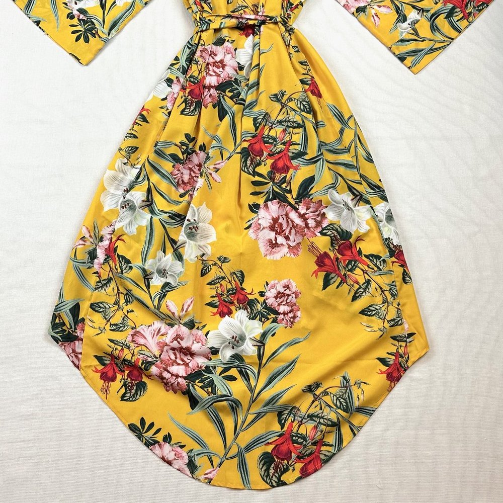 Maison Du Soir Womens Sz M Isabella Robe Marigold… - image 6